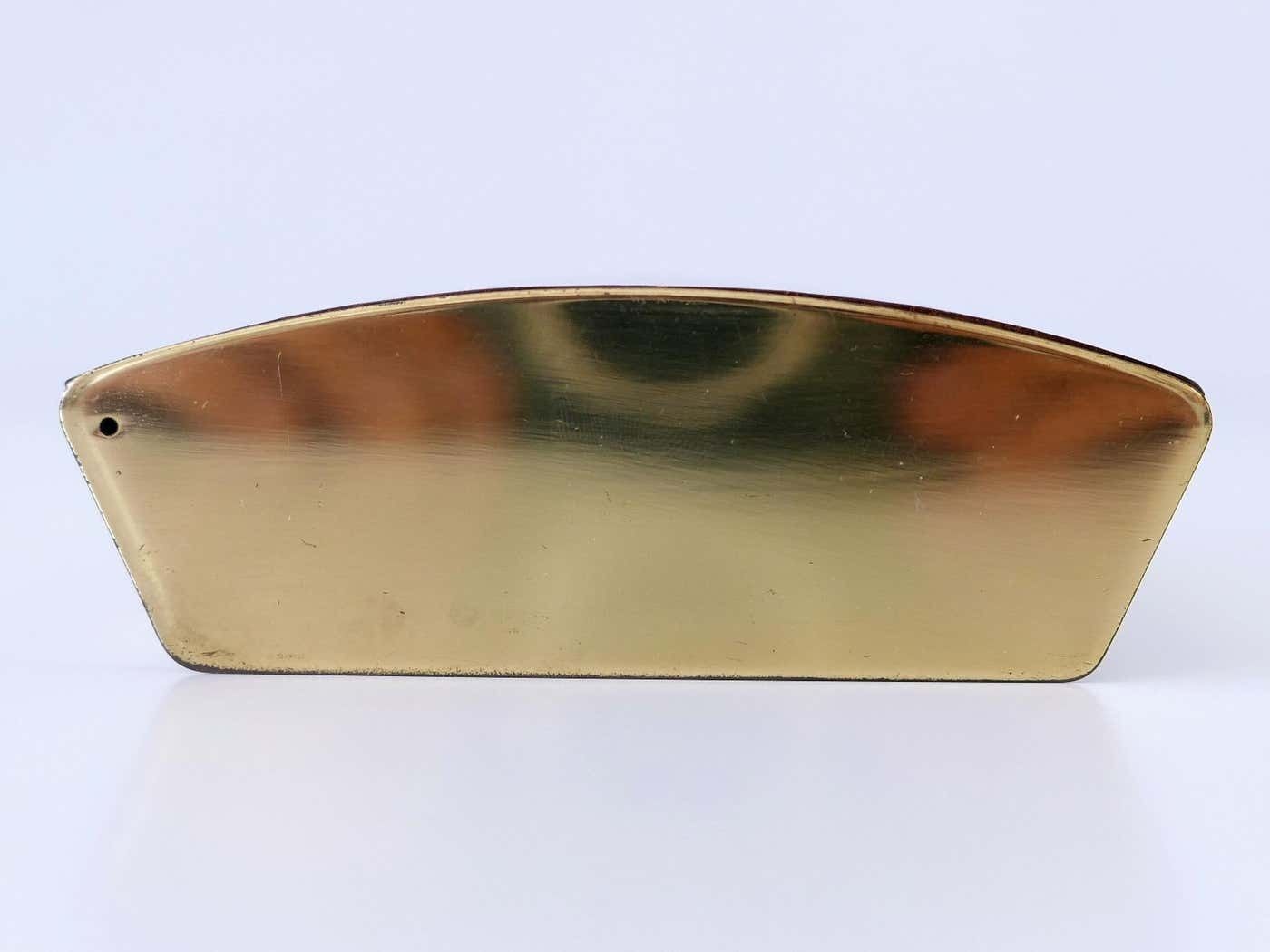 Home Decor Rare Mid Century Modern Teak Cork & Brass Box By Carl Auböck Austria 1950s photo