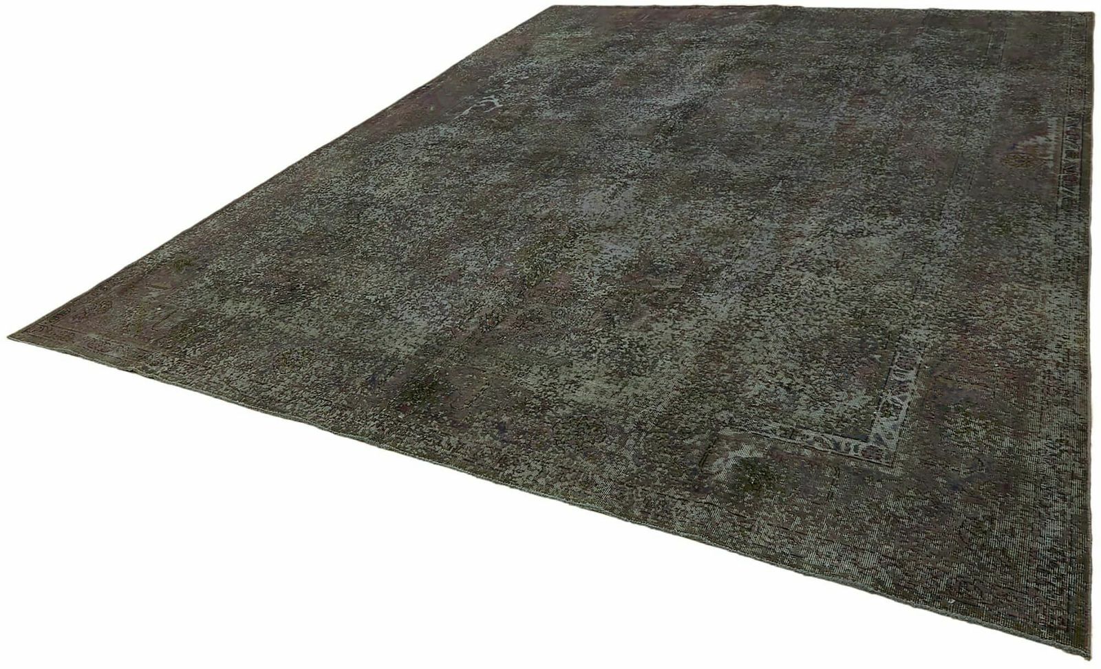 Handgemaakt Grijs Vintage Groot Vloerkleed ca. jaren 1980 ( 385 x 295 cm ) photo for sale