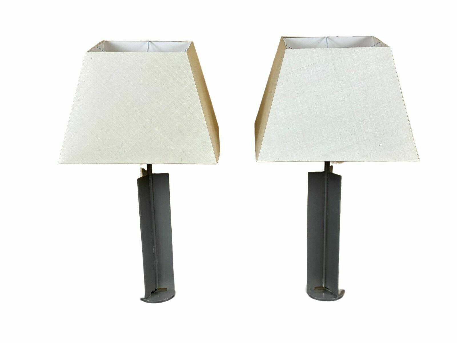 2x 60s 70s Xl Table Lamp Table Lamp Aluminum Metal Space Age Design