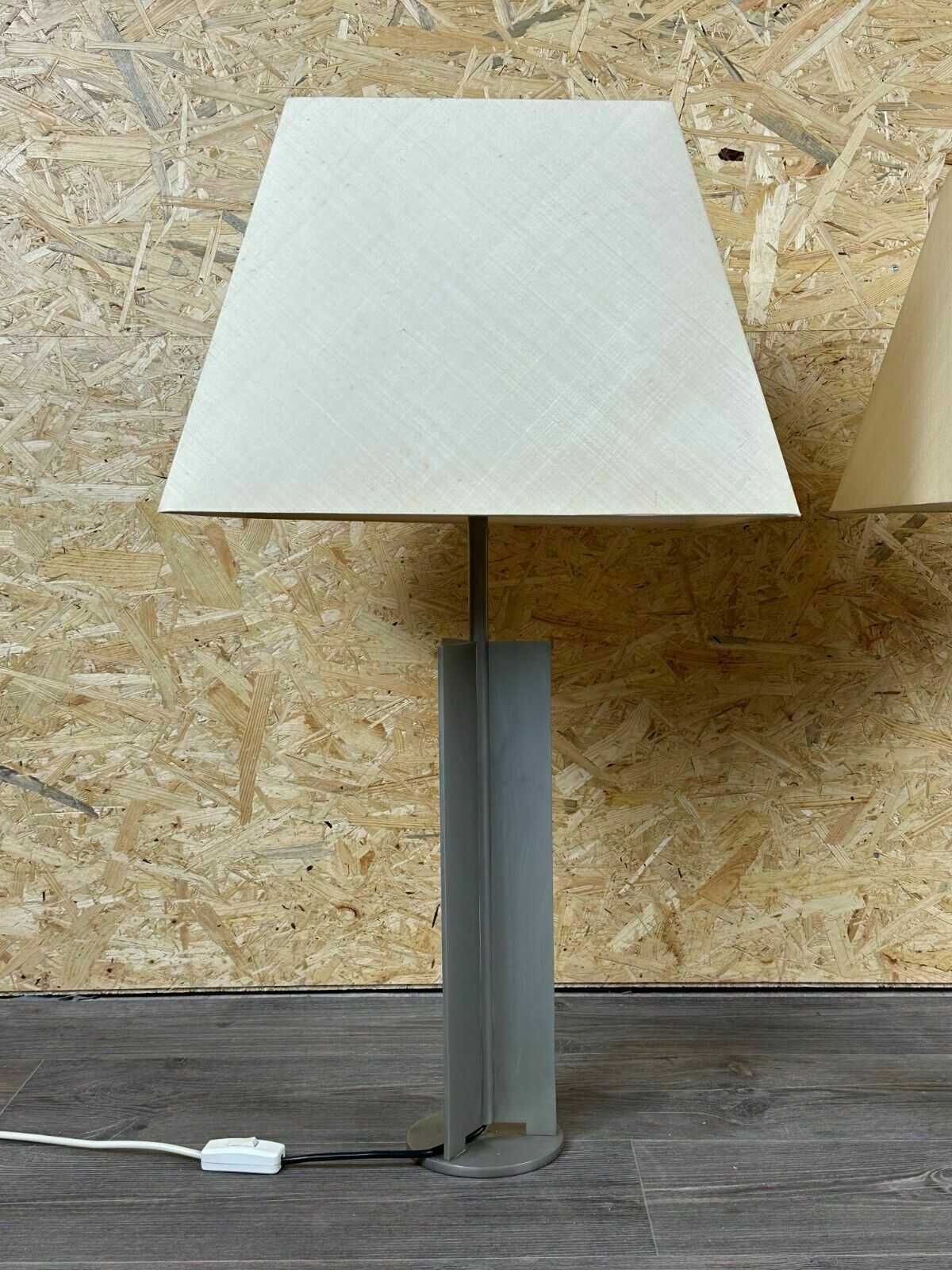 2x 60s 70s Xl Table Lamp Table Lamp Aluminum Metal Space Age Design photo 1271.0