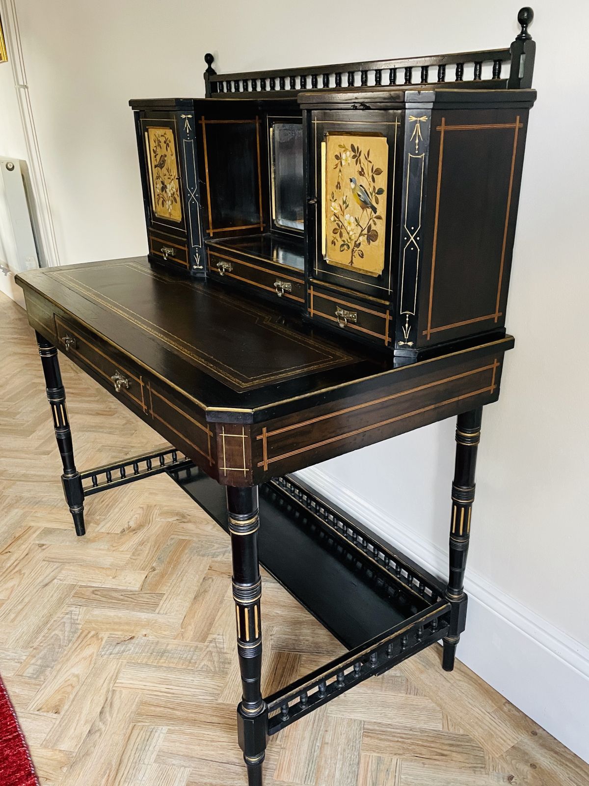 Furniture Bonheur Du Jour From Victorian Aesthetic Period photo