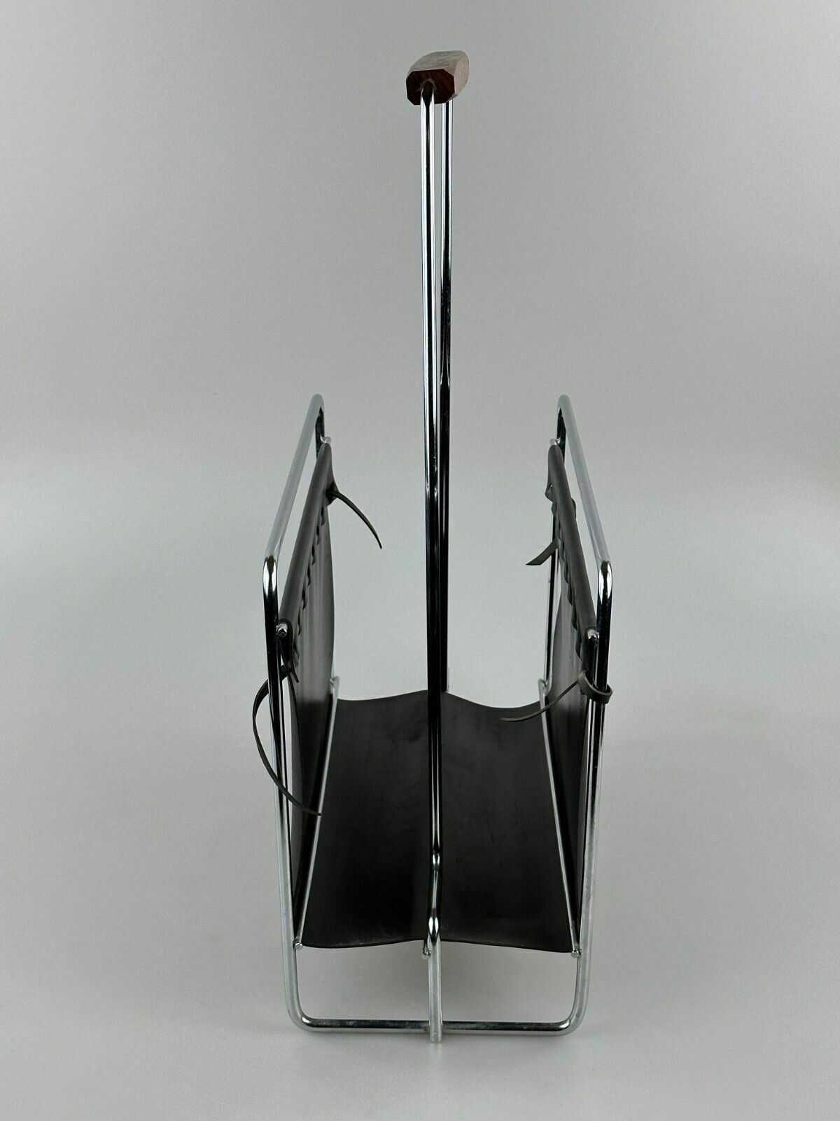 60's 70's Newspaper Holder Magazine Racks R Metal Teak Mid Century Design photo buy