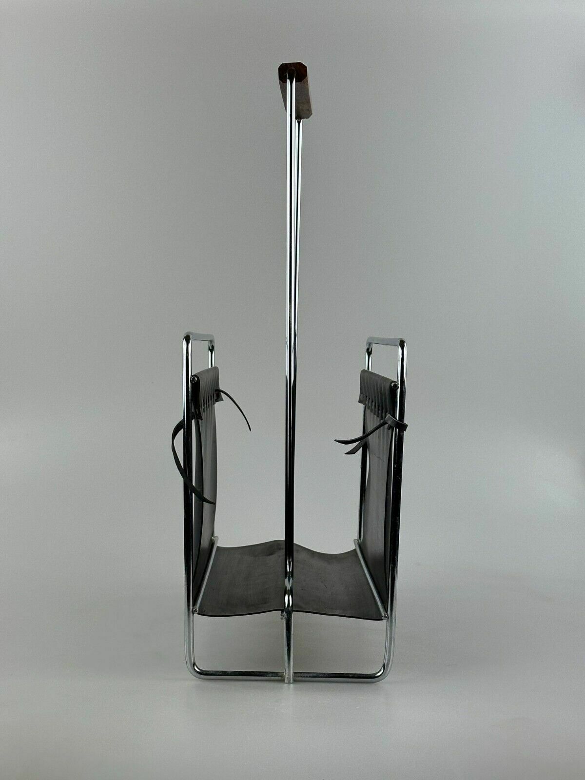 photo for sale 60's 70's Newspaper Holder Magazine Racks R Metal Teak Mid Century Design
