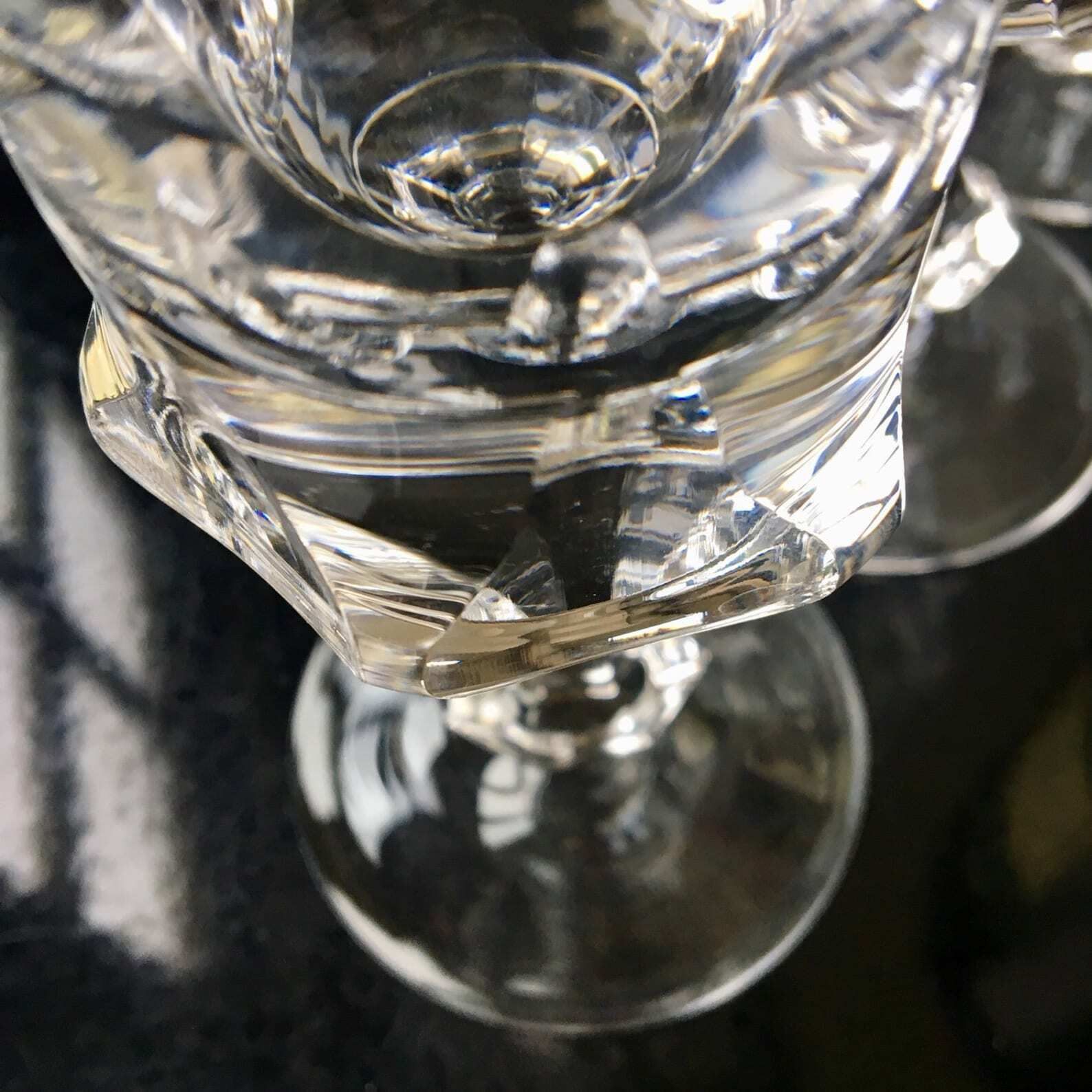 6x Crystal Champagne Flutes, Vintage Champagne Glasses In Robust Style photo vinterior