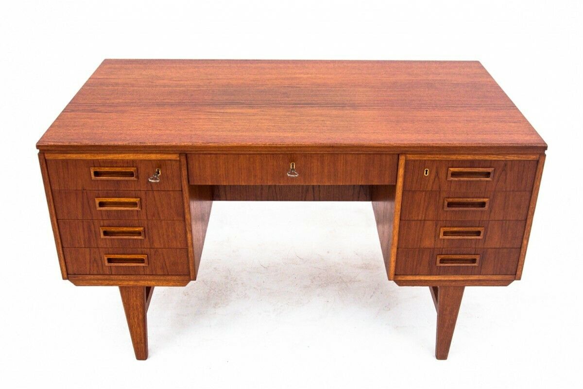 Teak Desk, Denmark, 1960s. After Restoration.