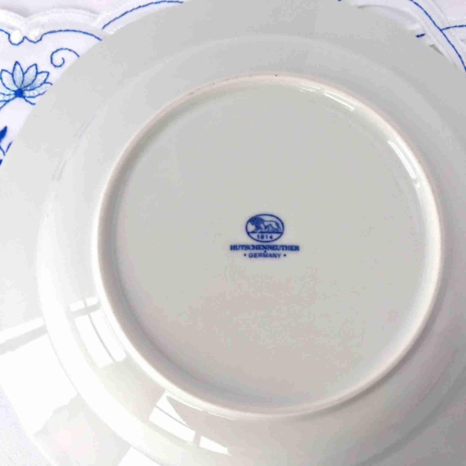 24x Blue Onion Dinnerware | Flat Plates With Cup And Saucers | Hutschenreuther Rosenthal photo Home Decor