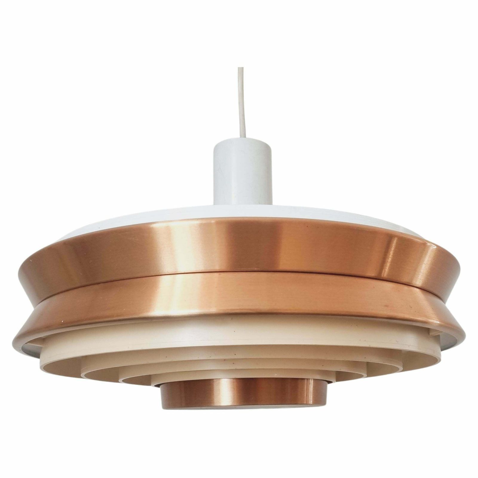 Midcentury Pendant Ufo In Style Of Jo Hammerborg, Denmark, 1970s