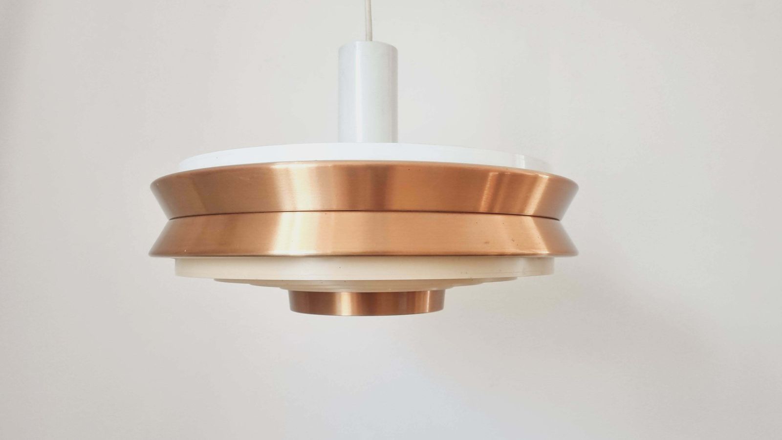 Lighting Midcentury Pendant Ufo In Style Of Jo Hammerborg, Denmark, 1970s photo