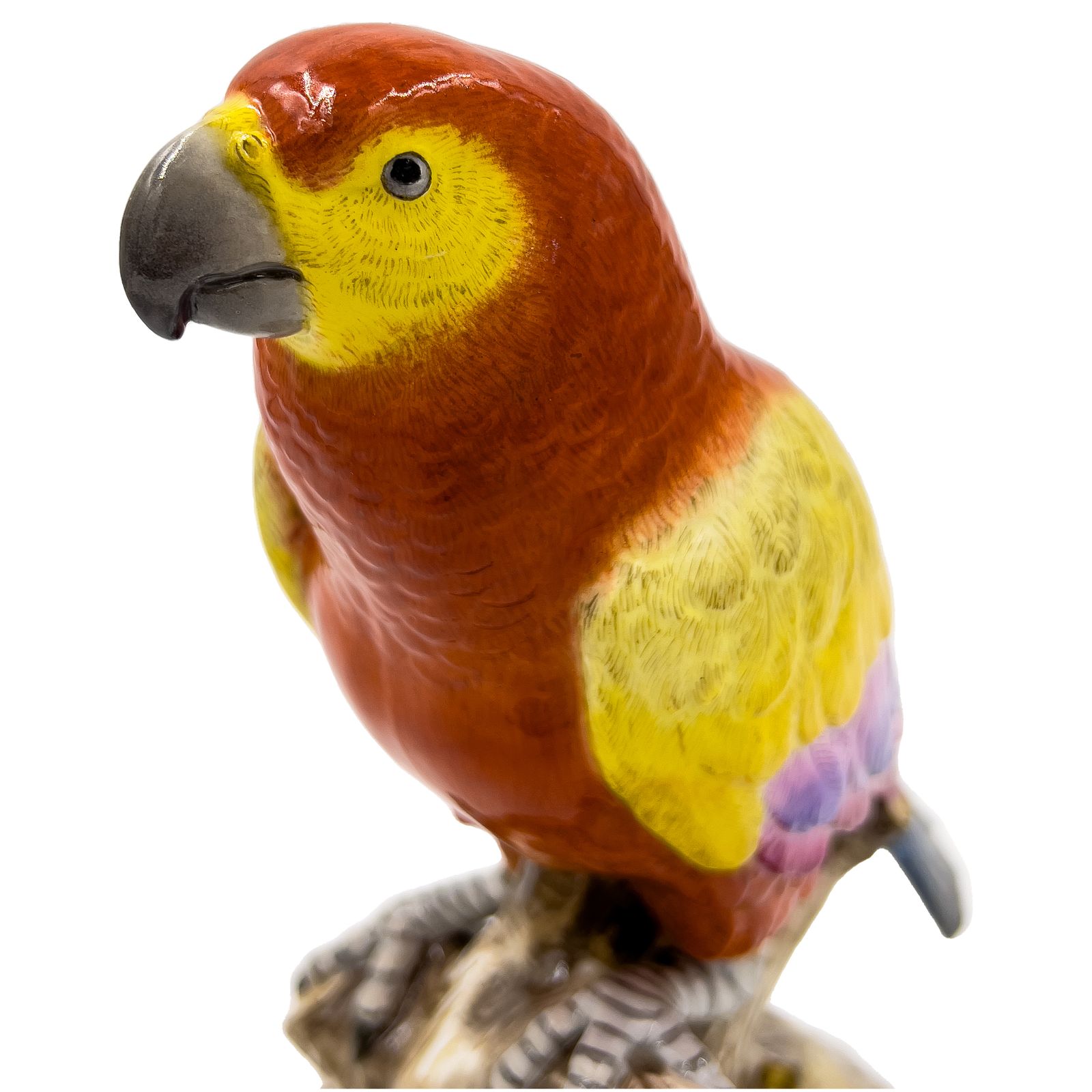 Large 19th Century Meissen Figure Of A Multi Coloured Parrot photo 4000.0