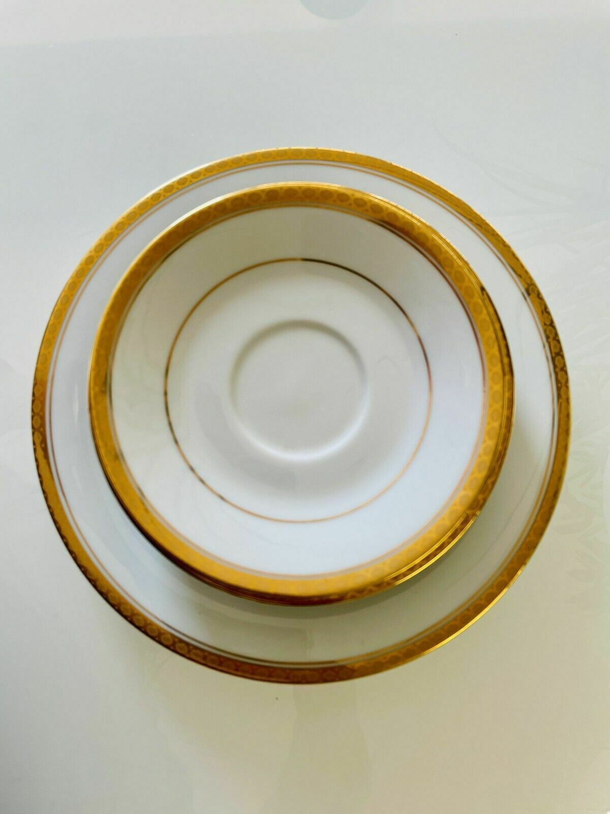 Noritake Richmond Pattern Porcelain, 5 Side Plates, 1 Dinner Plate, 1 Saucer 60s photo furniture