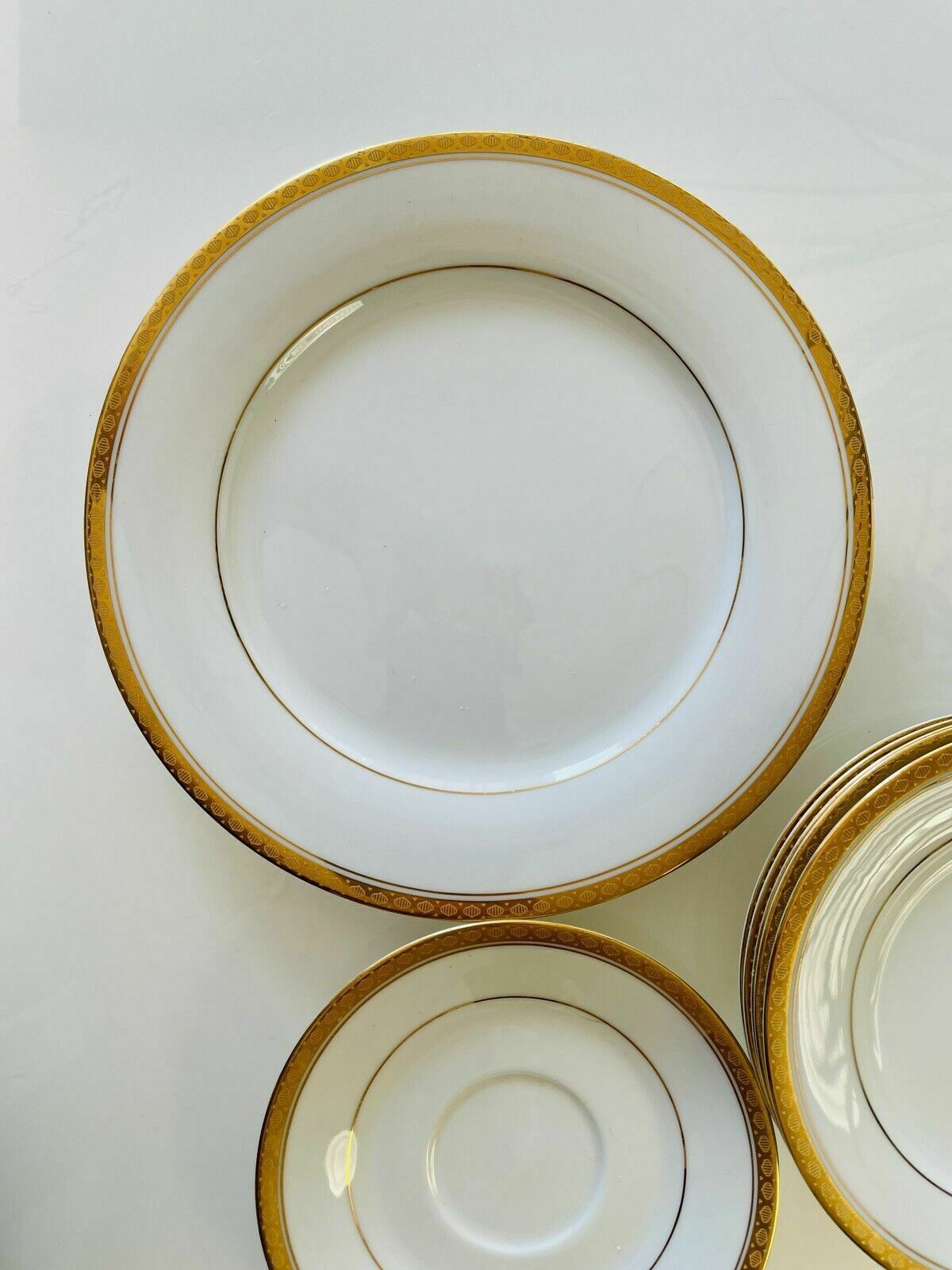 Noritake Richmond Pattern Porcelain, 5 Side Plates, 1 Dinner Plate, 1 Saucer 60s photo buy