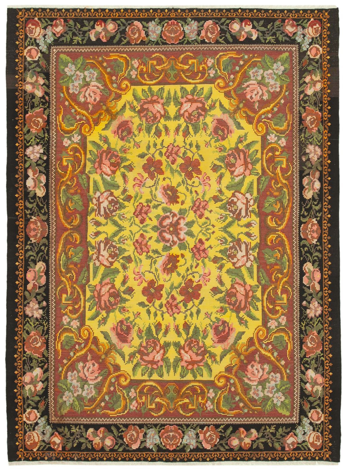 Antique Moldovian Kilim 305 X 232 Sku 23394