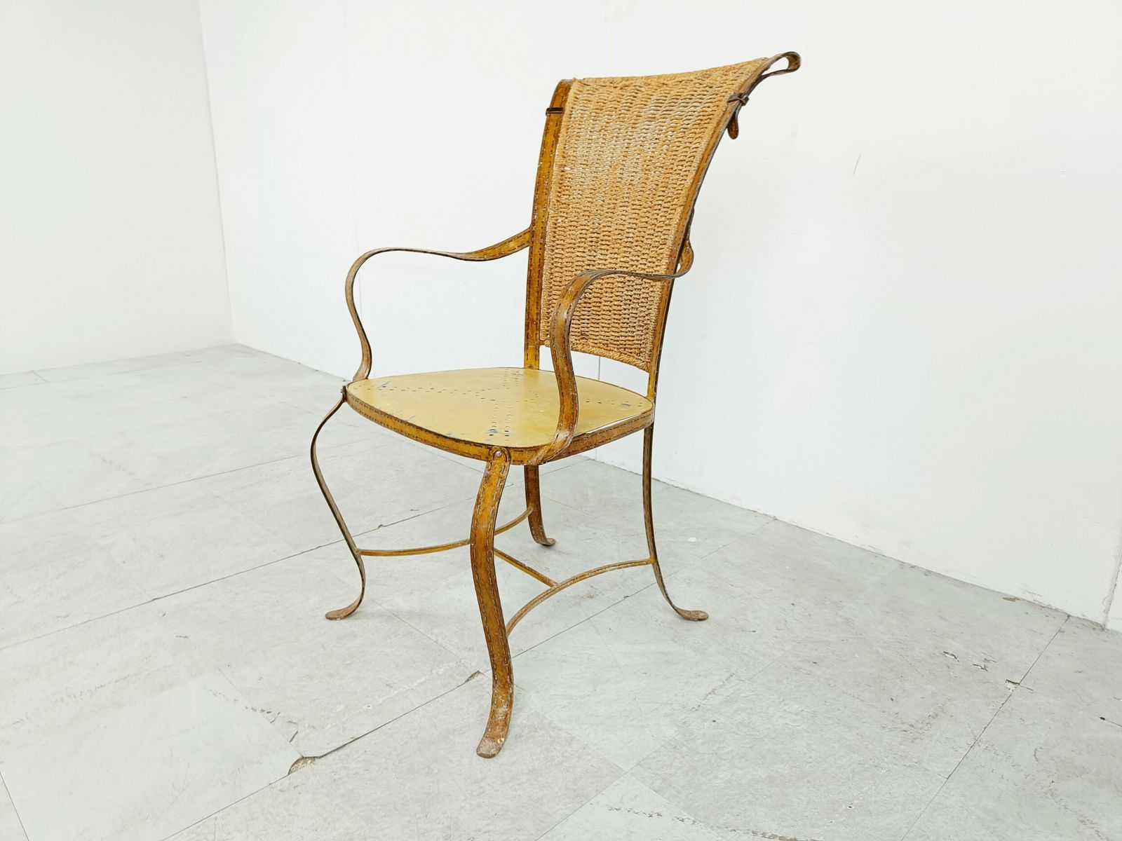 Vintage Faux Leather Italian Armchair, 1960s photo Furniture