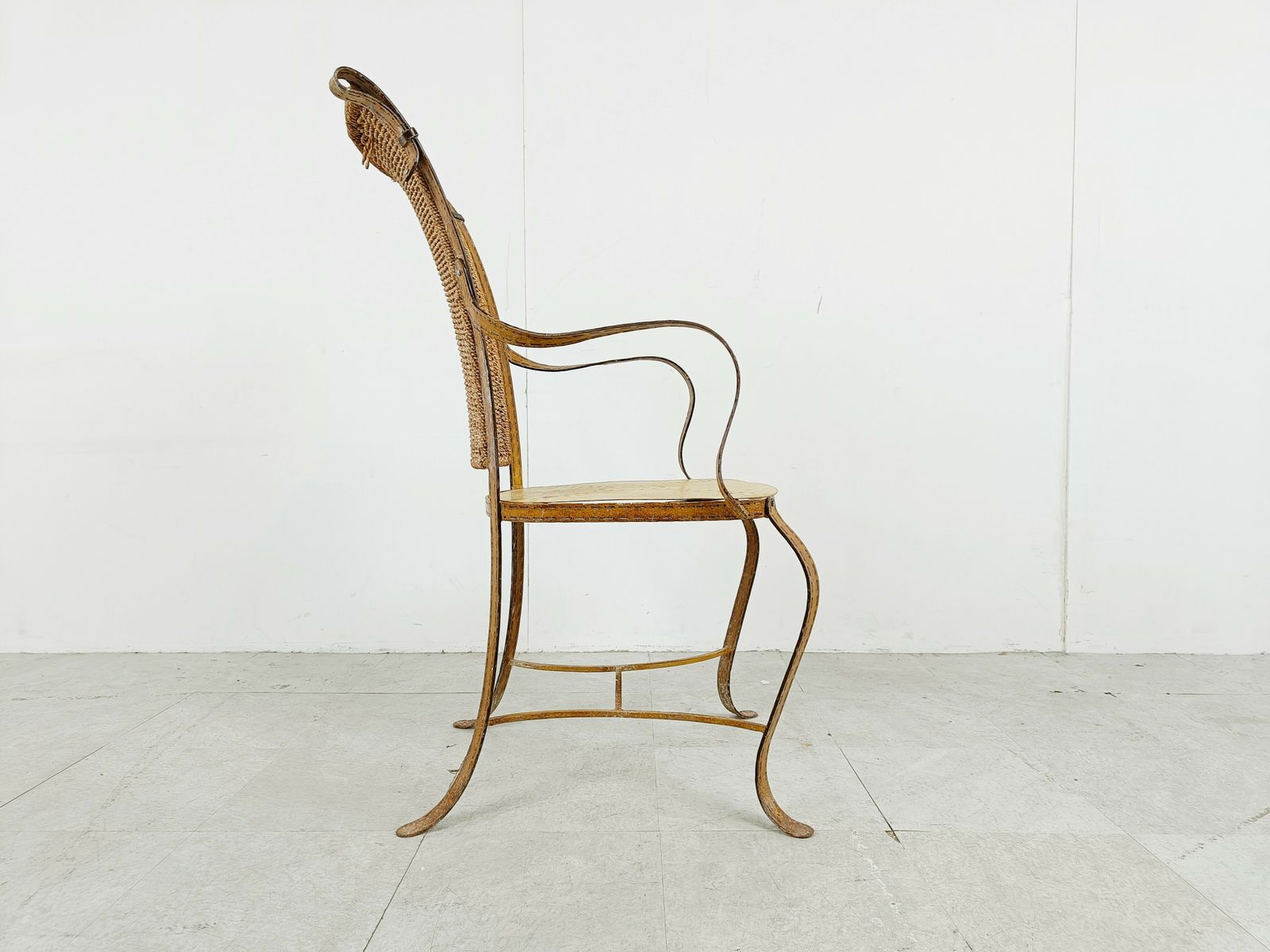 Vintage Faux Leather Italian Armchair, 1960s photo vinterior
