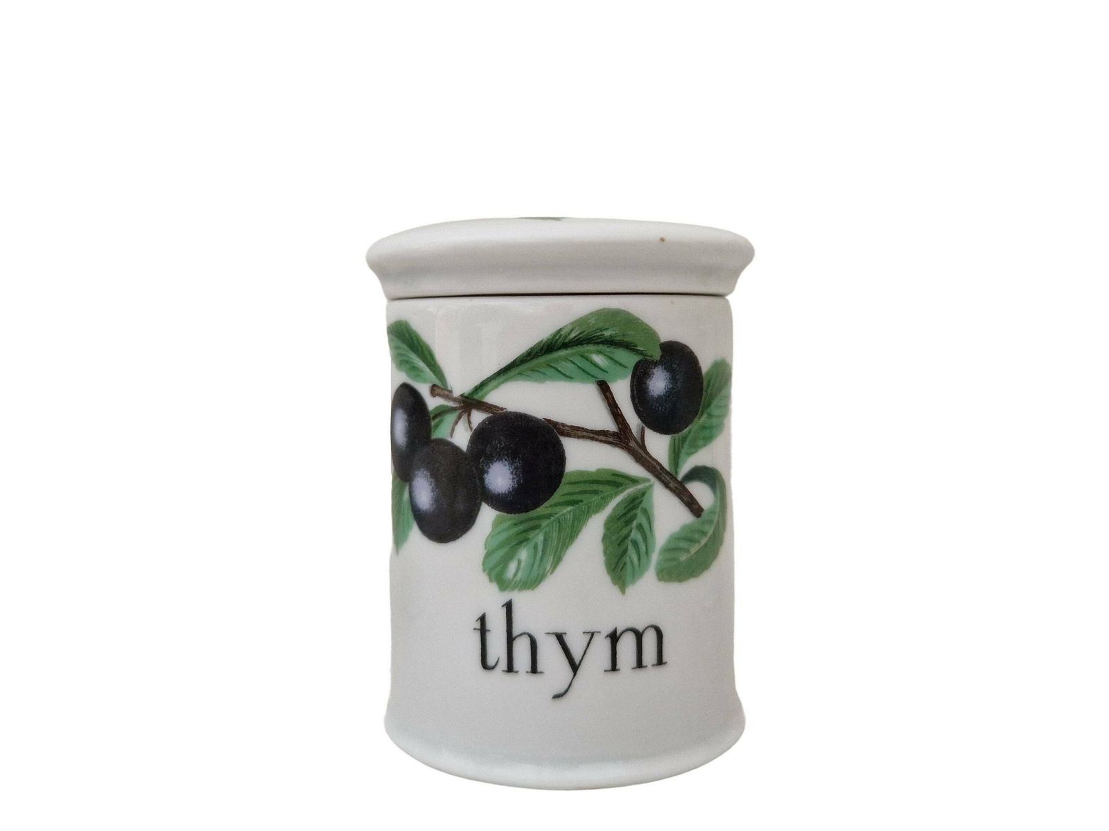 Paris Porcelain Kitchen Canister Set With Wild Berries, Small French Ceramic Storage Jars photo Home Decor