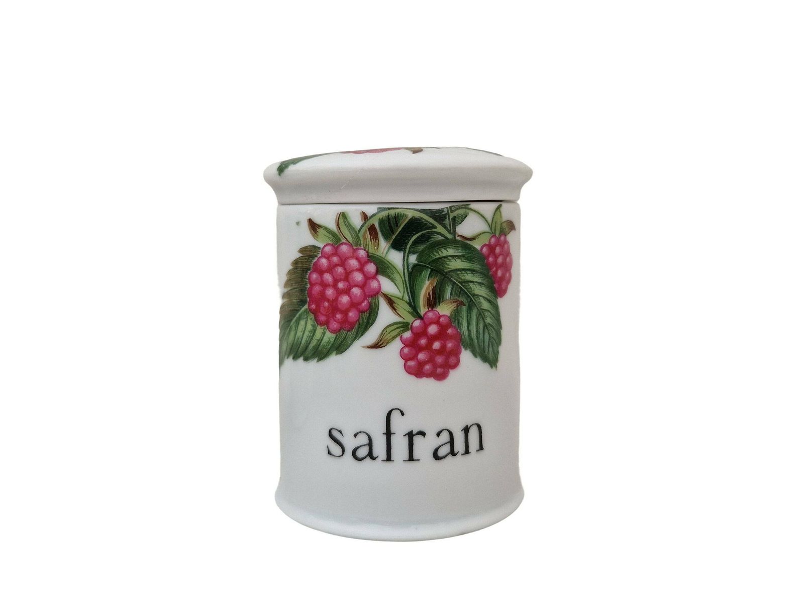 Paris Porcelain Kitchen Canister Set With Wild Berries, Small French Ceramic Storage Jars photo buy