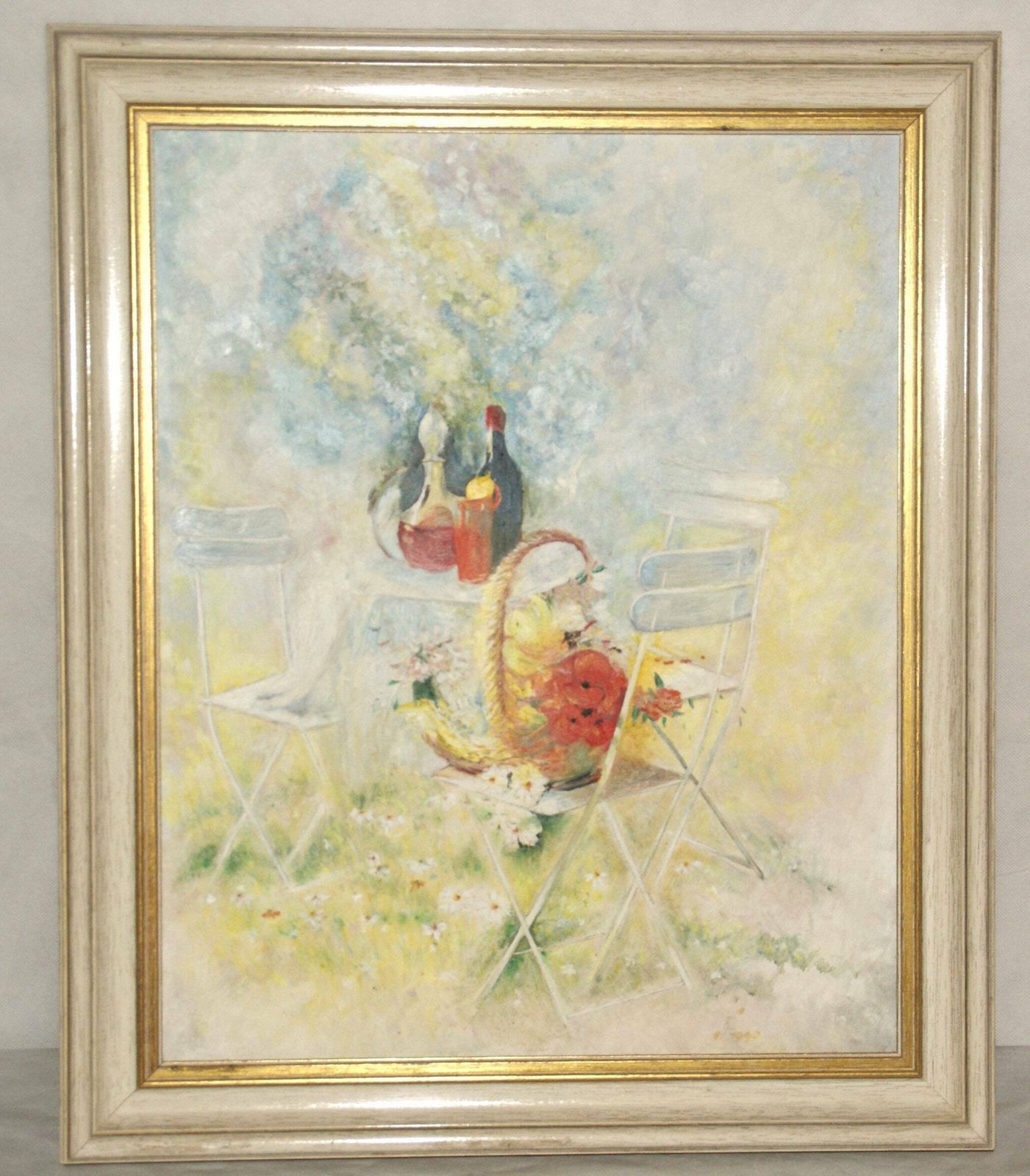 Still Life, A Wonderful Original Oil Painting photo furniture