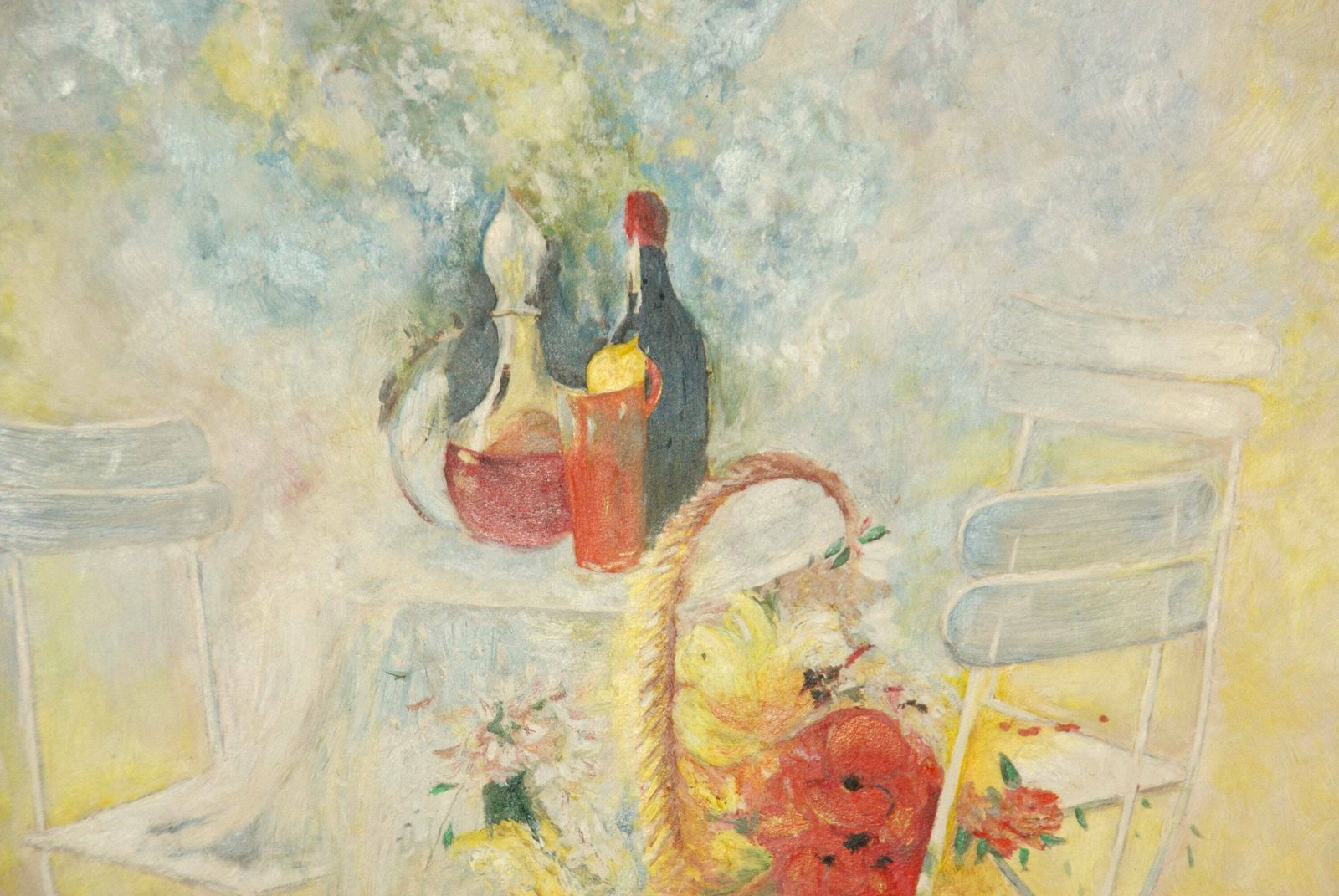 Still Life, A Wonderful Original Oil Painting photo vintage
