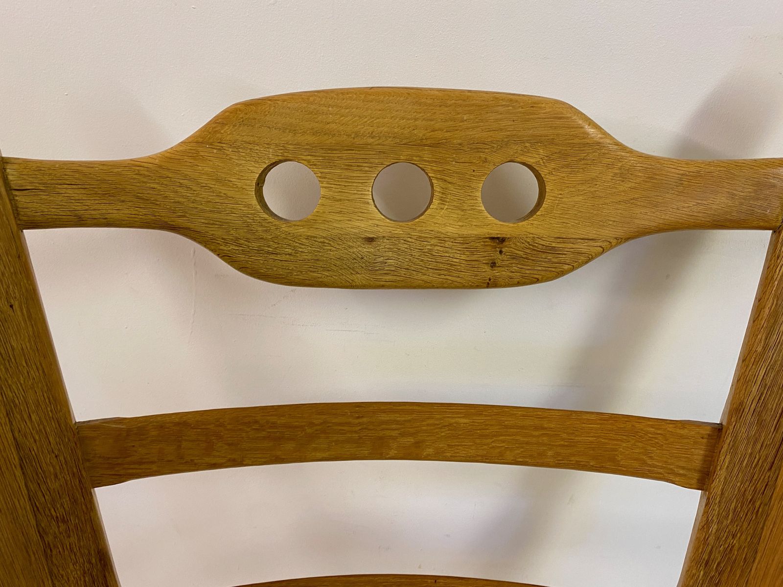 Furniture 1960s Dutch Oak Brutalist Armchair photo