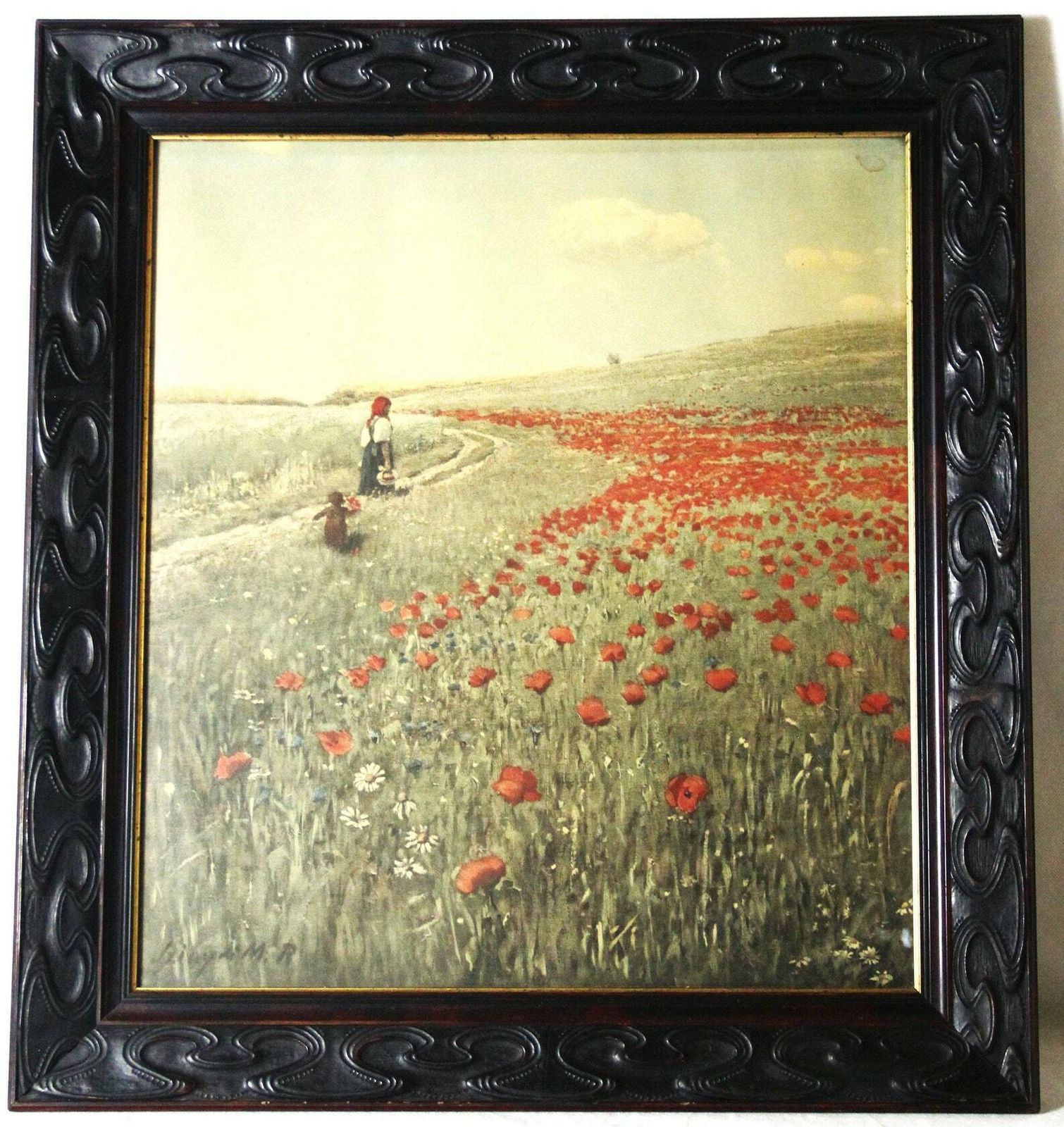 Poppies In The Field, 1970s, Vintage photo 177.0