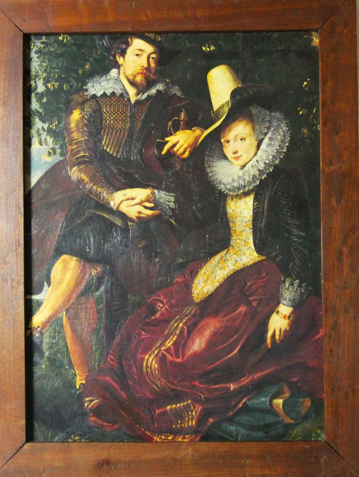 The Honeysuckle Bower By Peter Paul Rubens Vintage Print photo furniture
