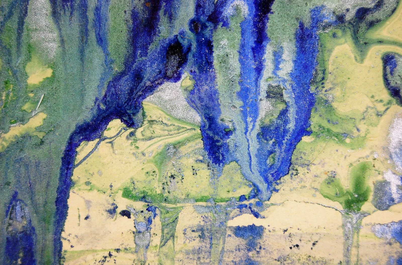 Escape, A Small Abstract Painting Made In 1977 By Wb photo vintage
