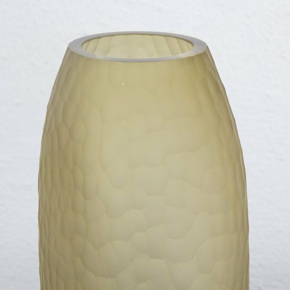 Italian Murano Glass Vase In Amber Color photo buy