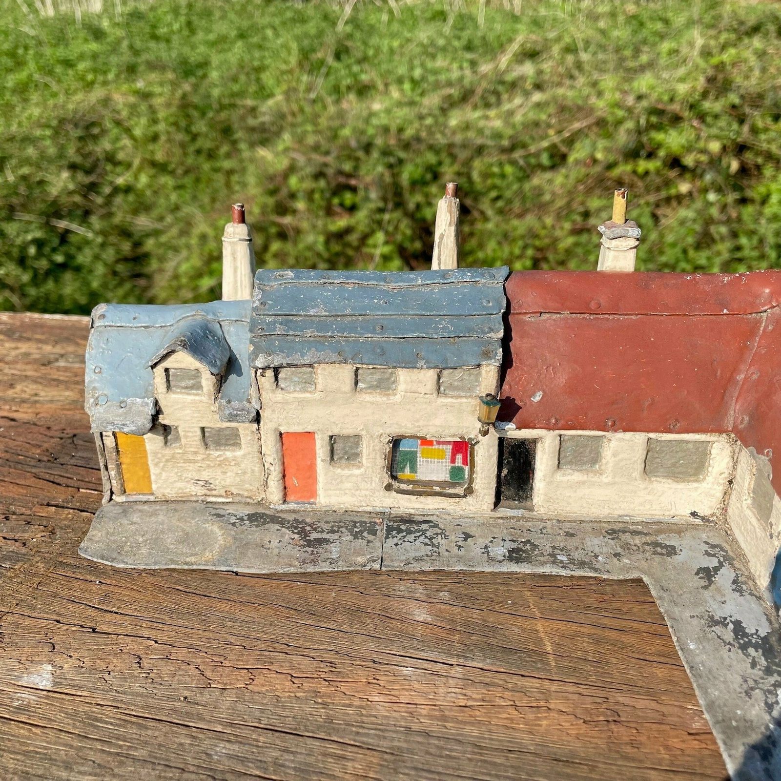 Mid Century Folk Art Village Square photo for sale