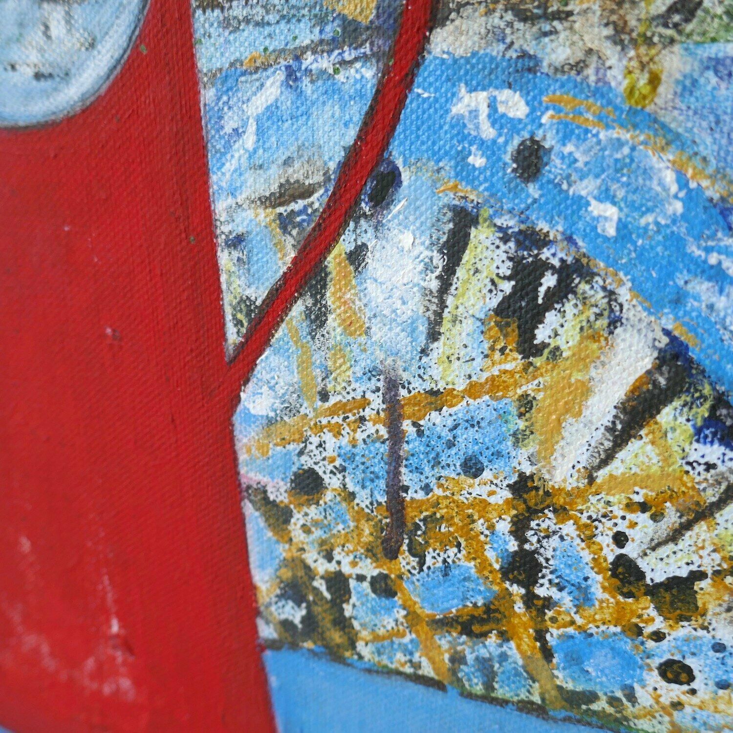 Red Jug And Poppies St Ives School Still Life photo for sale
