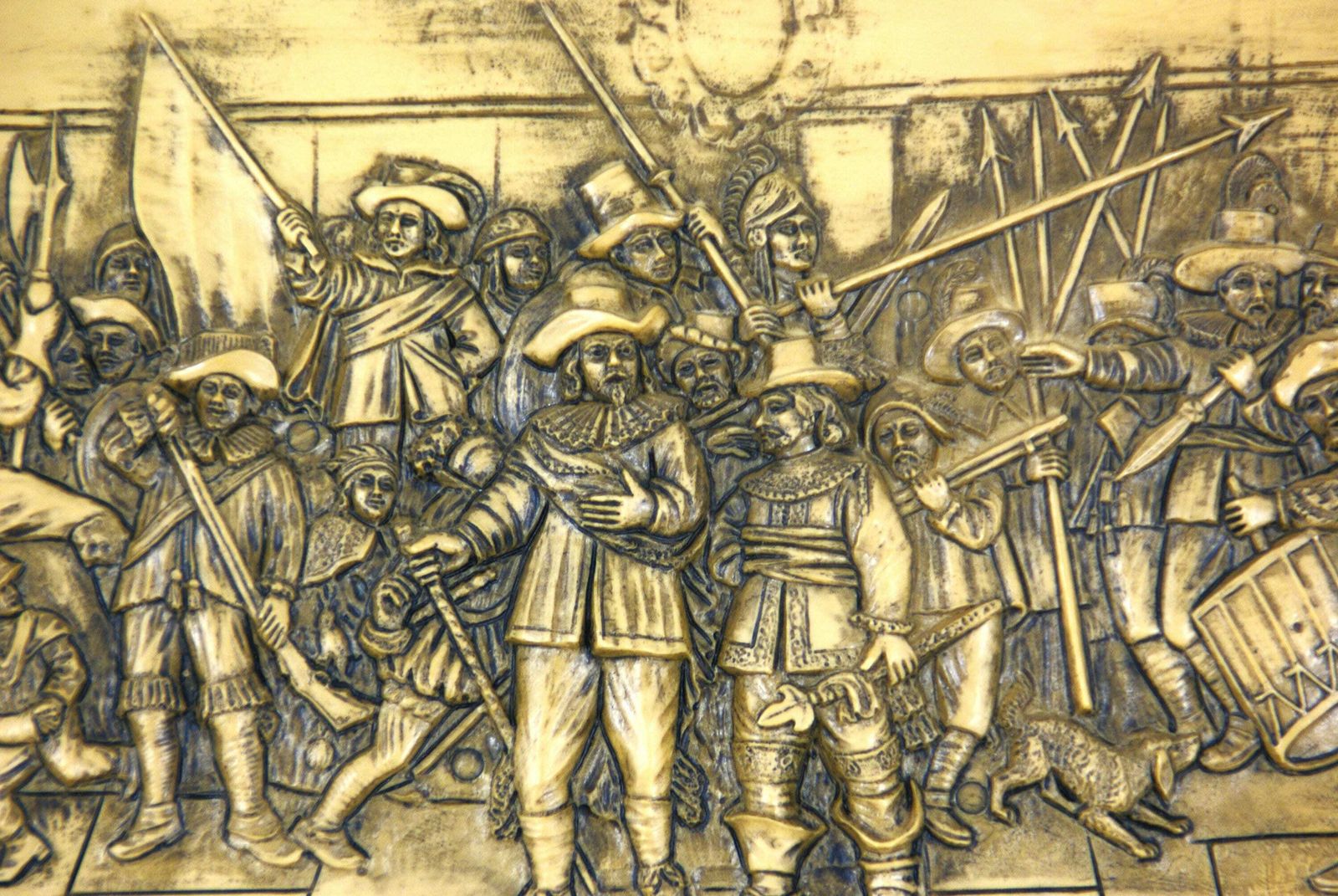 Mural Night Watch By Rembrandt Kop. Müller photo 161.0