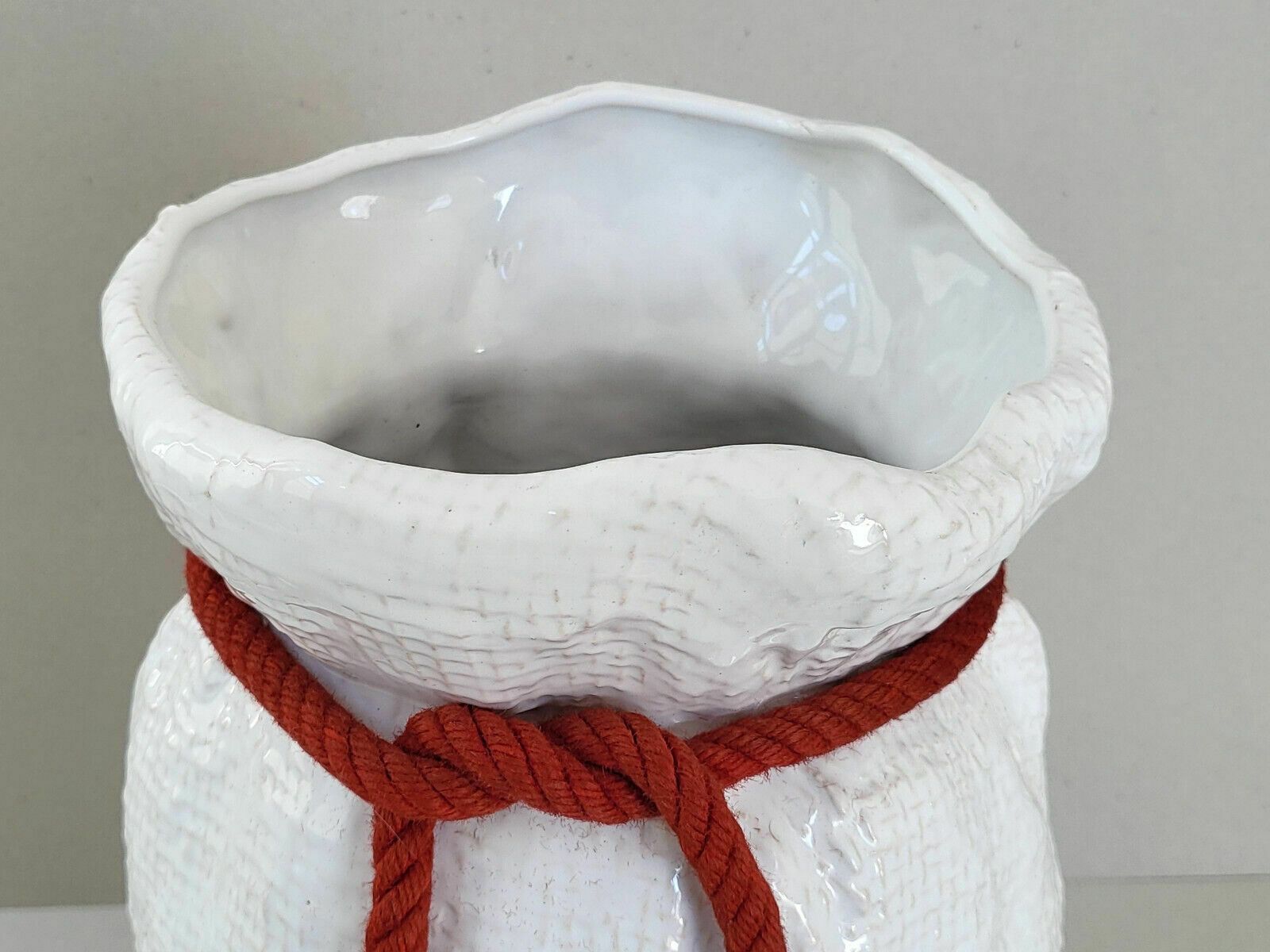 320.0 Vintage Vase 1960 Bay Keramik Giant Jute Bag West Germany Ceramic 60s 1960s photo