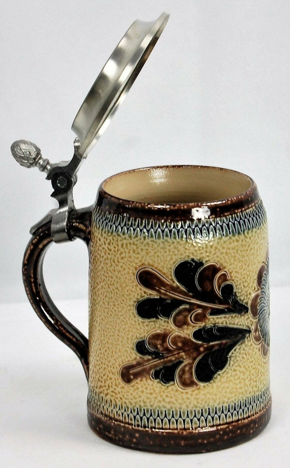 Beer Mug With Tin Lid, 1960s, Vintage photo for sale