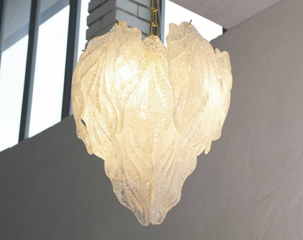 Suspension With Leaves In Murano Glass, Italy, 90s photo 969.0