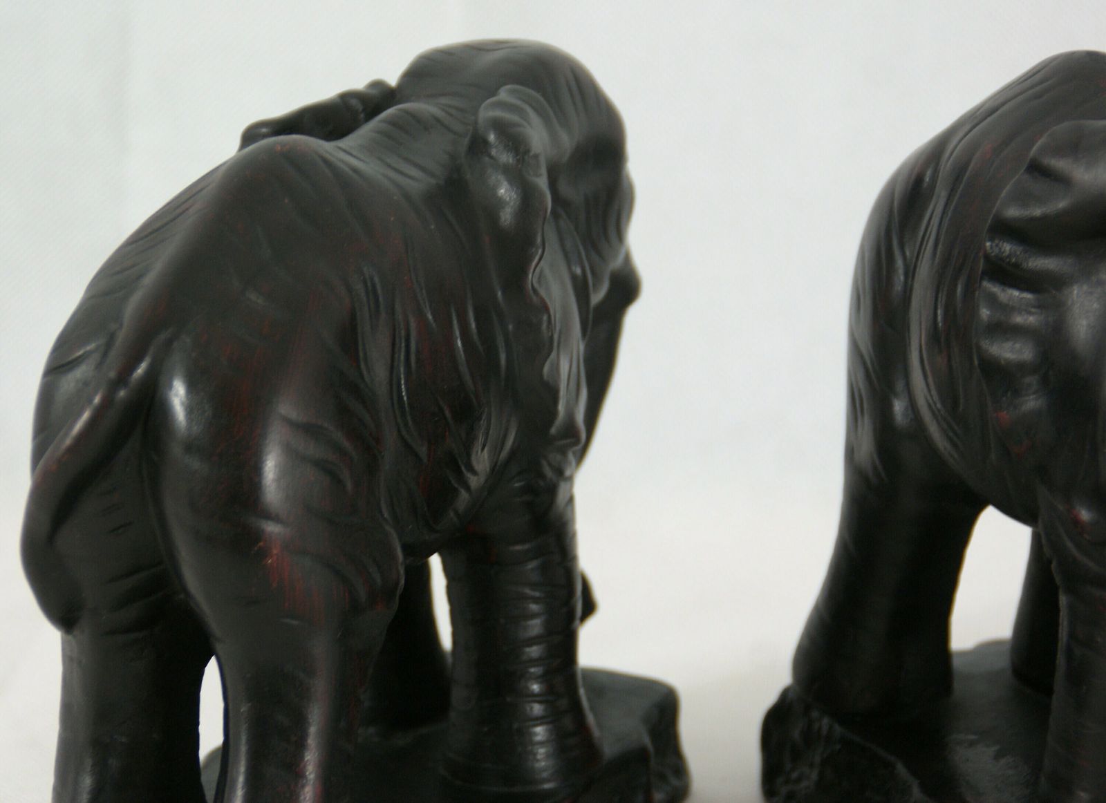 Pair Of Vintage Decorative Elephants   A Symbol Of Strength, Wisdom And Loyalty photo vinterior