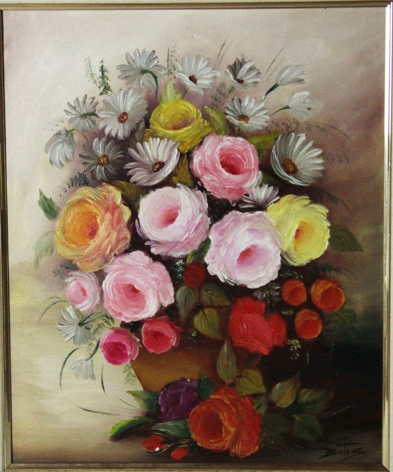 Autumn Flowers By Jarrón De Betés