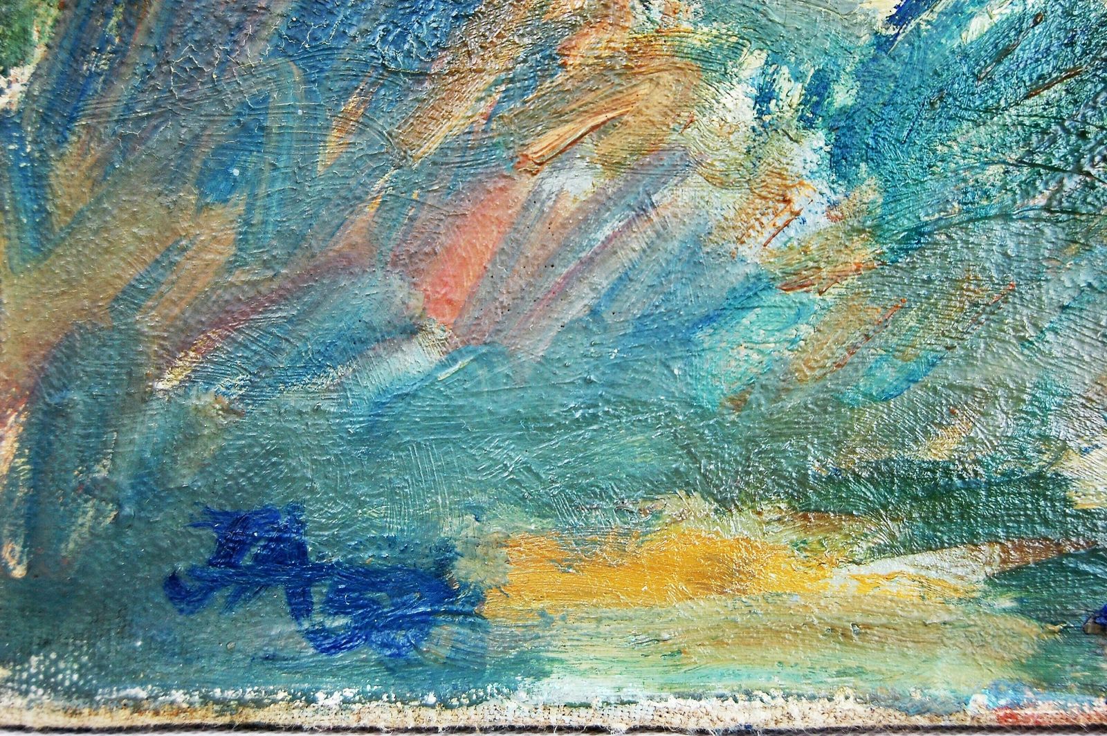 Mountain Landscape, Oil Painting By Přemysl Janíček photo furniture