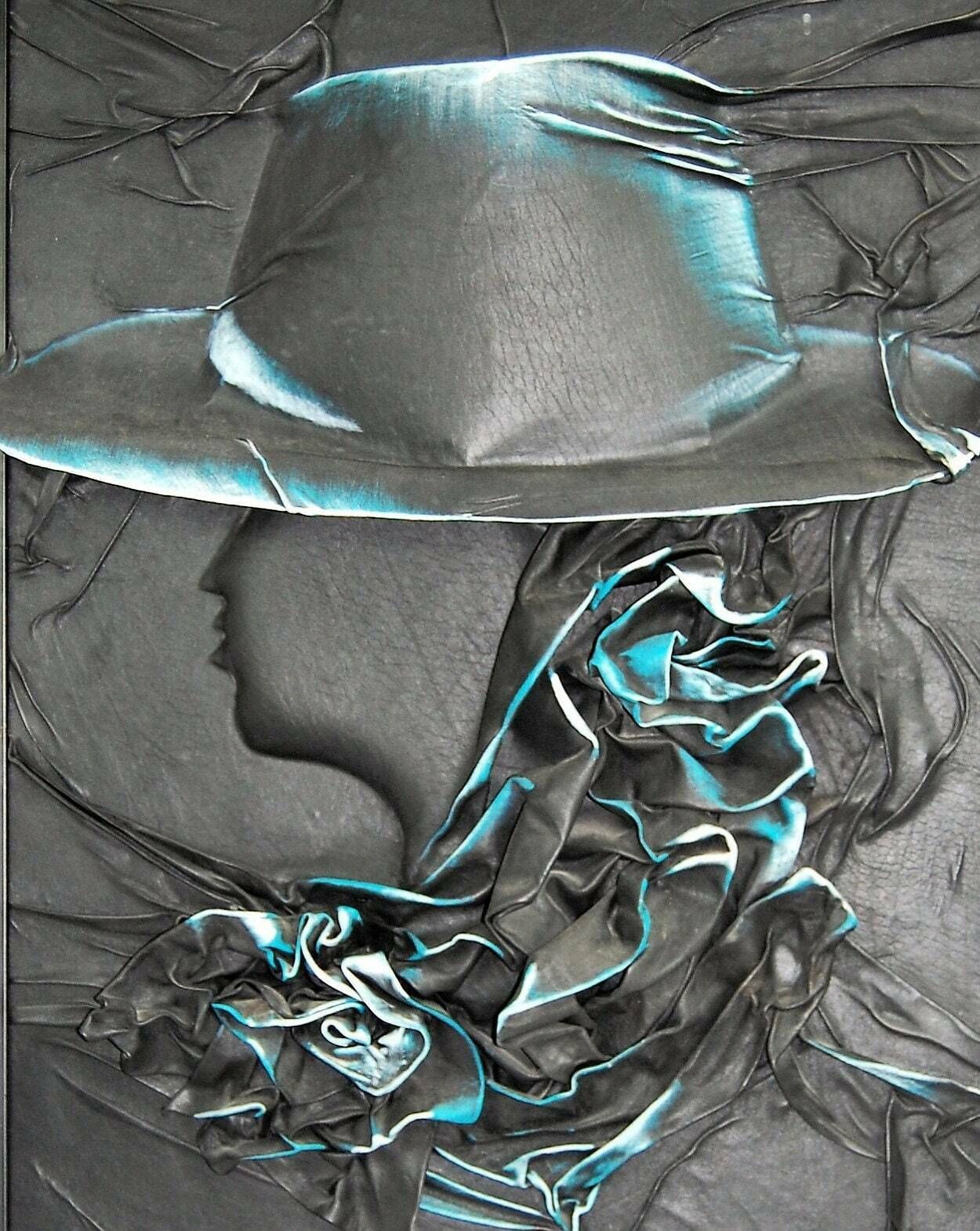 3d Leather Painting, Wall Art, Textured Painting, Unique Gift photo furniture