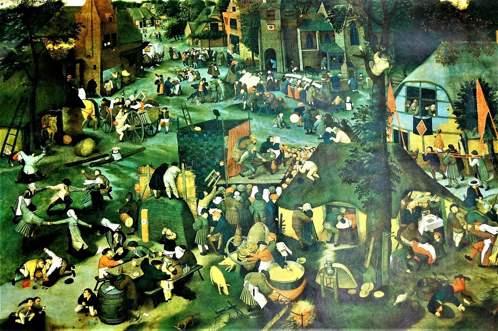 Flemish Fair   Pieter Brueghel The Younger .Vintage Poster