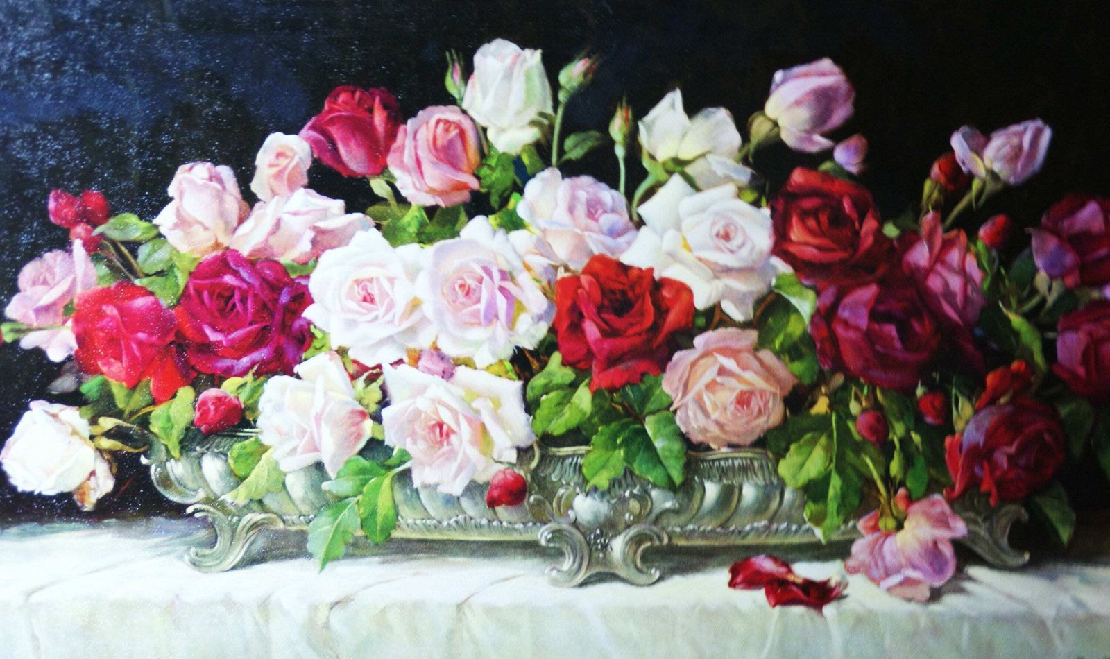 Still Life With Roses By Erich Krüger photo Art
