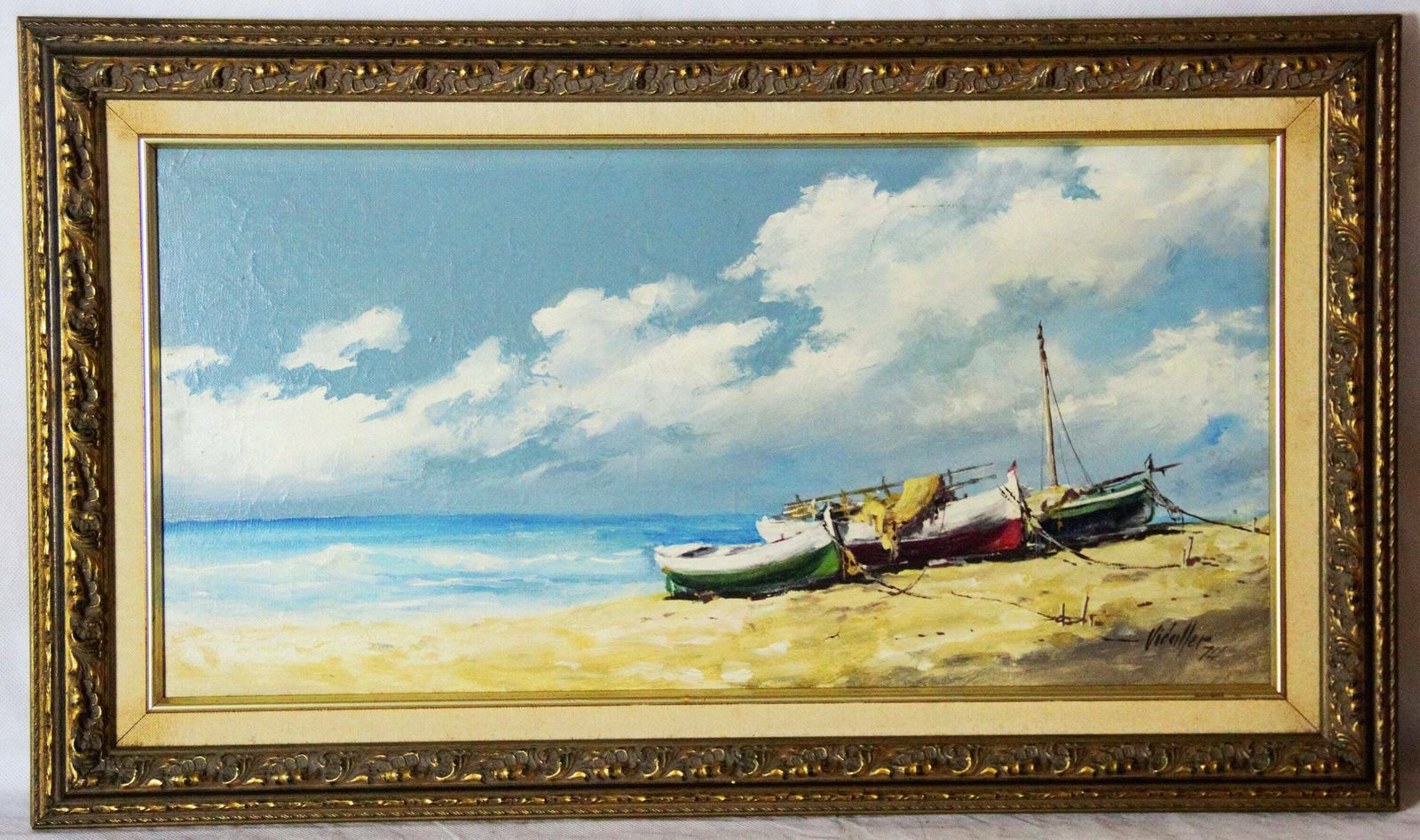 Fishing Boats On A Beach In Spain photo furniture
