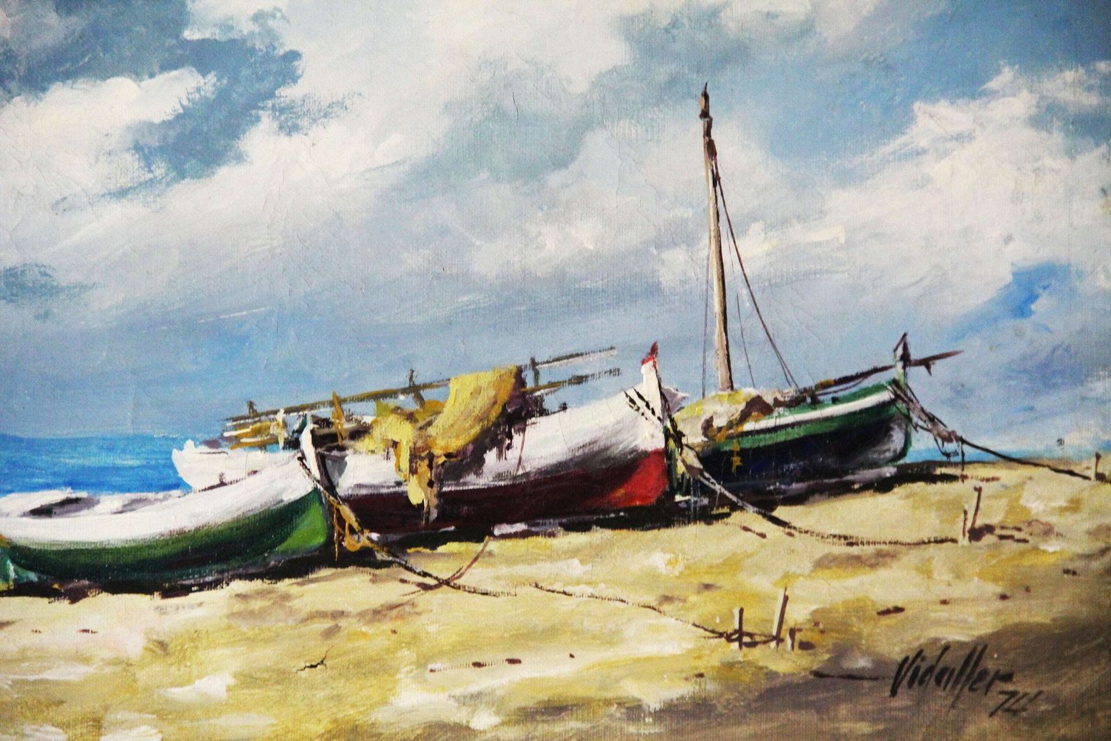 Fishing Boats On A Beach In Spain photo buy