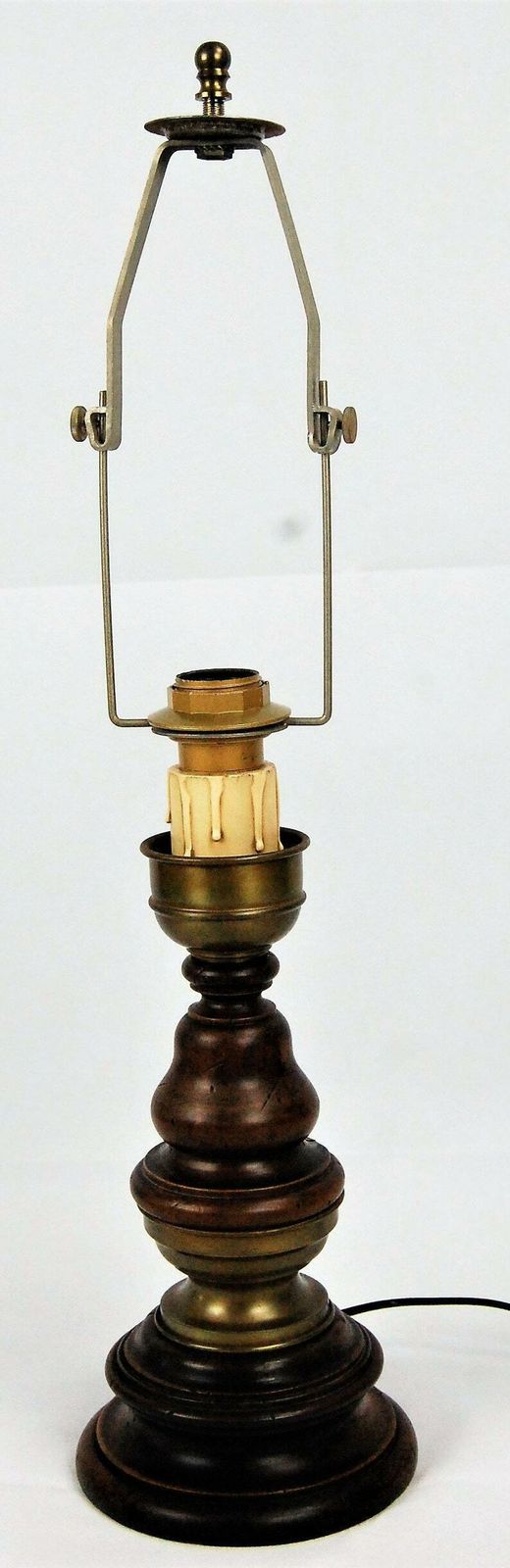 Table Lamp Made Of Wood And Copper photo furniture