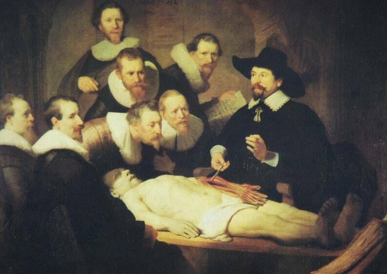 photo for sale The Anatomy Of DR. Tulp By Dutch Painter Rembrandt