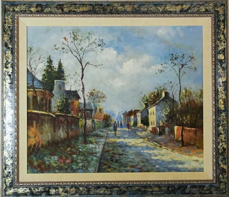 A Street In A Typical Spanish Village. photo Art
