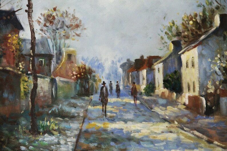A Street In A Typical Spanish Village. photo 242.0