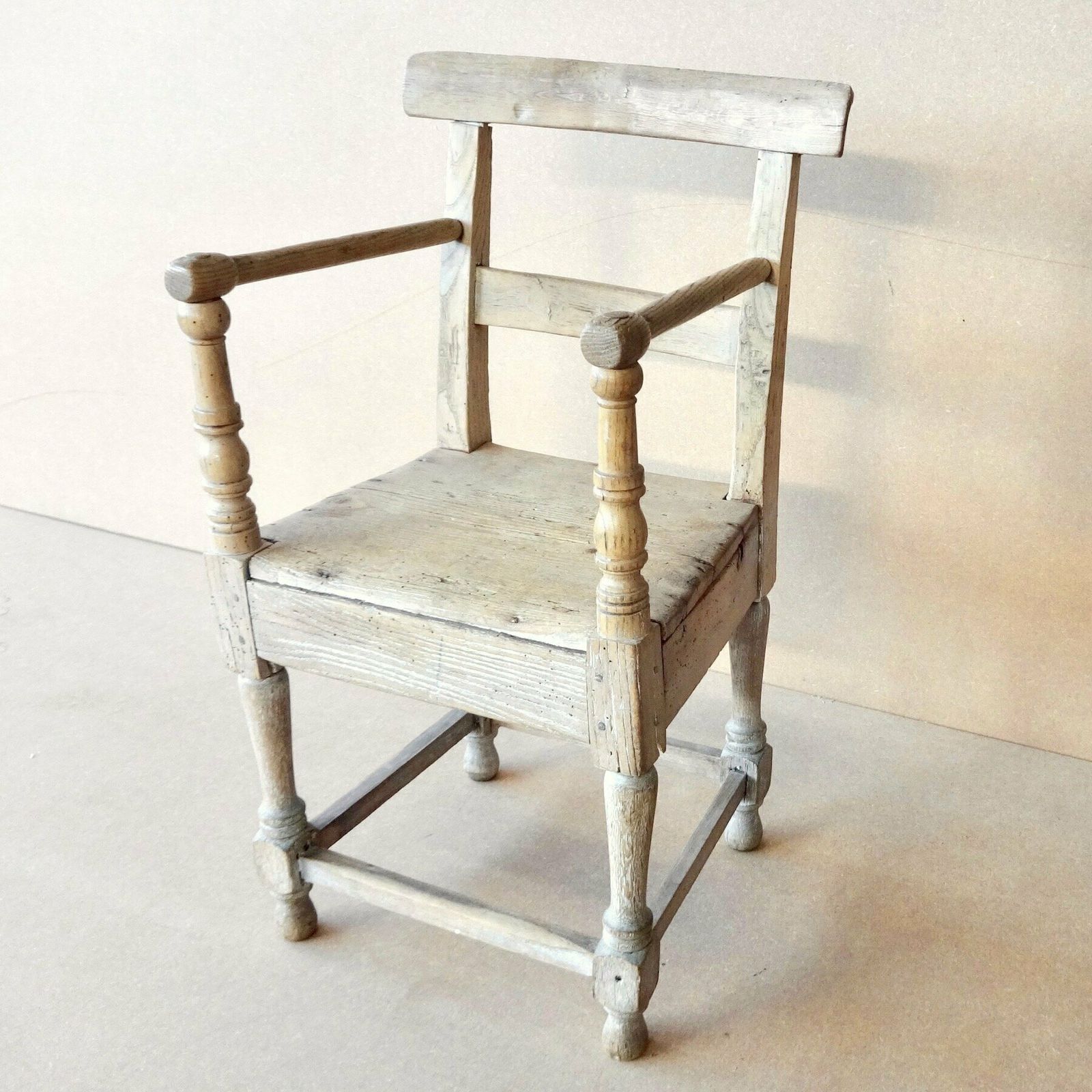 18th Century Ash And Oak Child's Chair photo Furniture