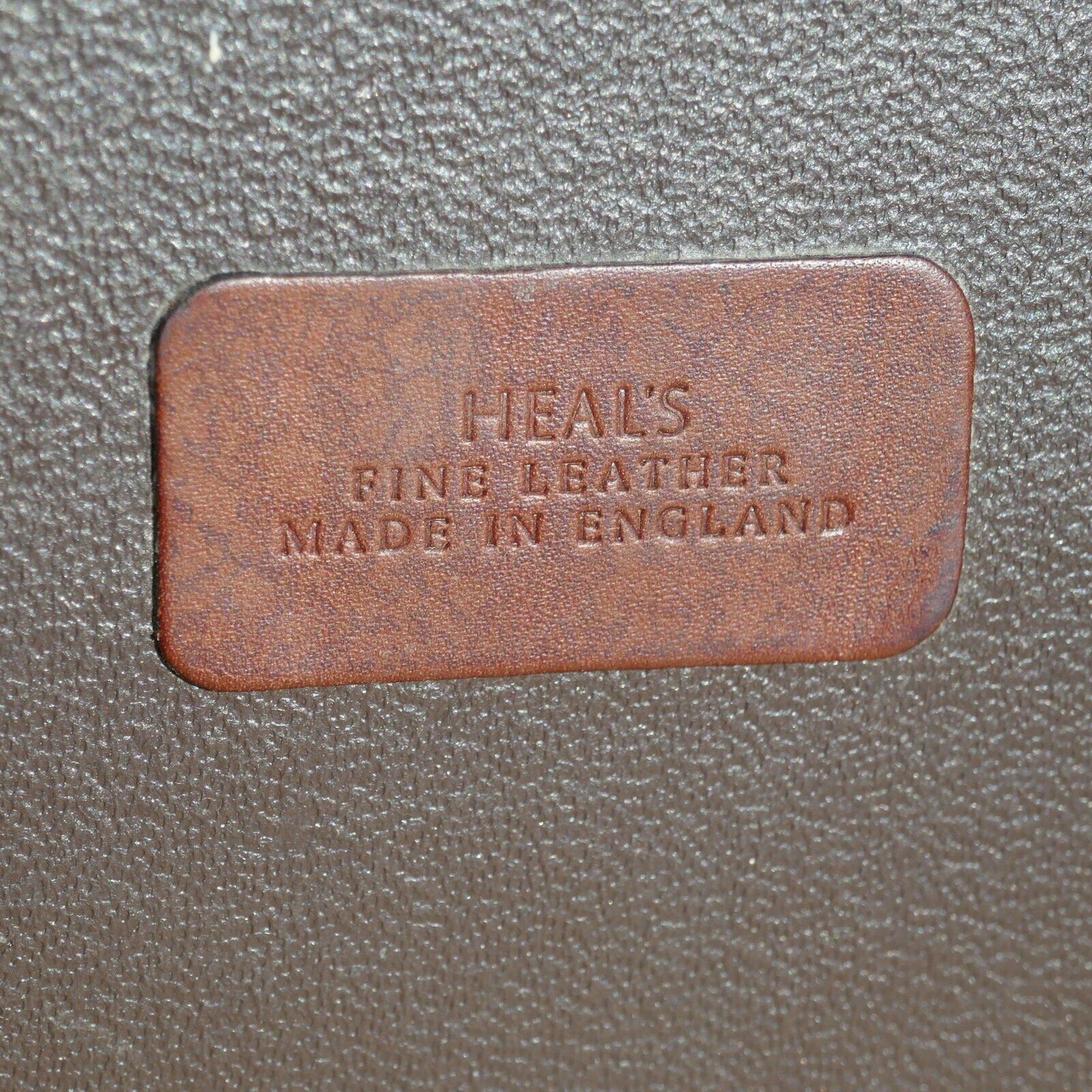 Heal's Distressed Leather Mirror photo Home Decor
