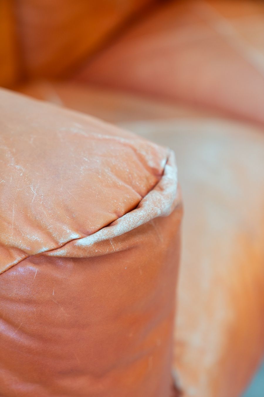 Marius&Marius Orange Leather Sofas And Poufs By Mario Marenco For Arflex – Techniform 70s Collection photo buy