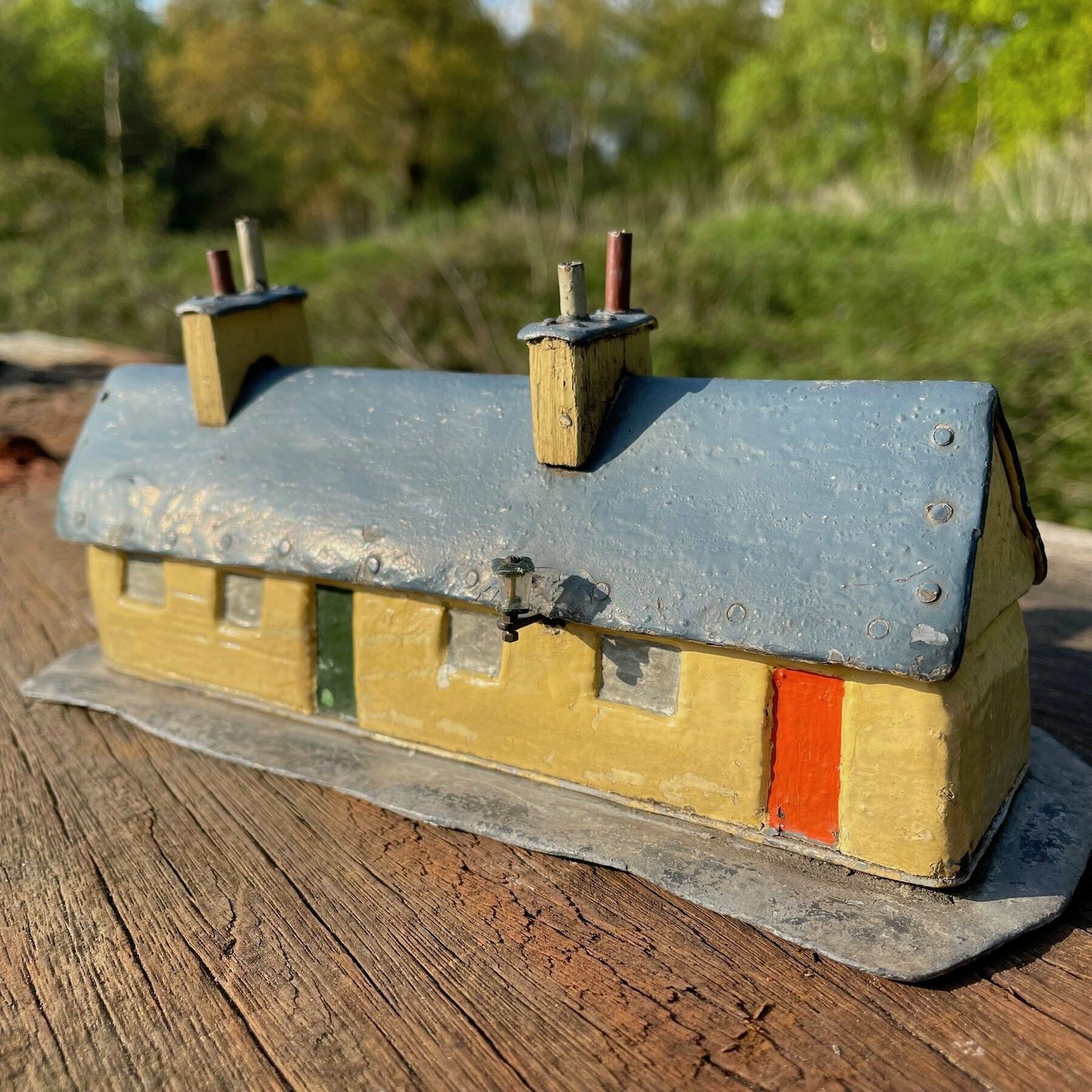 Mid Century Folk Art Miner's Cottages