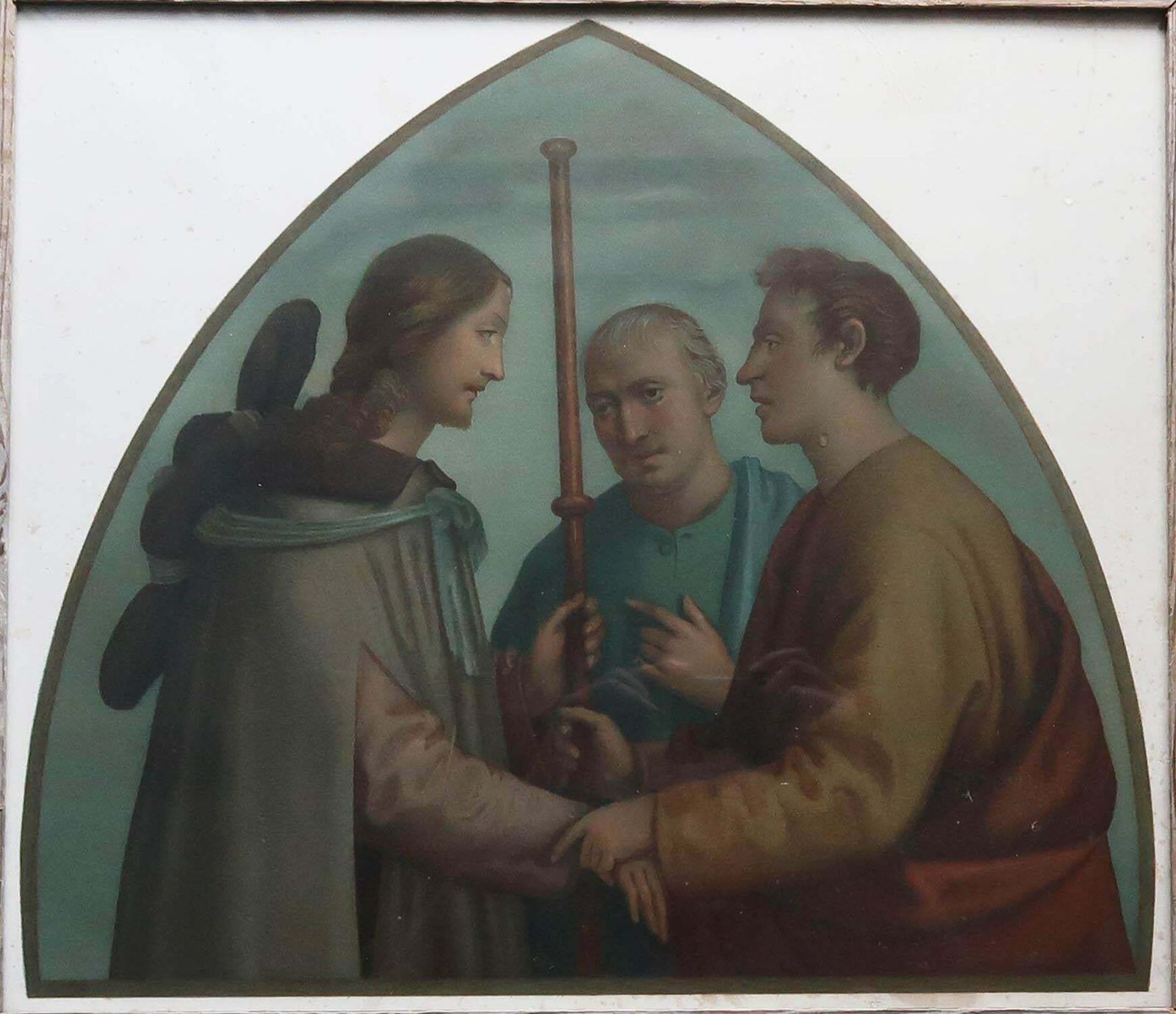 Original Antique Framed Print After Fra Bartolomeo. C.1870 photo Art